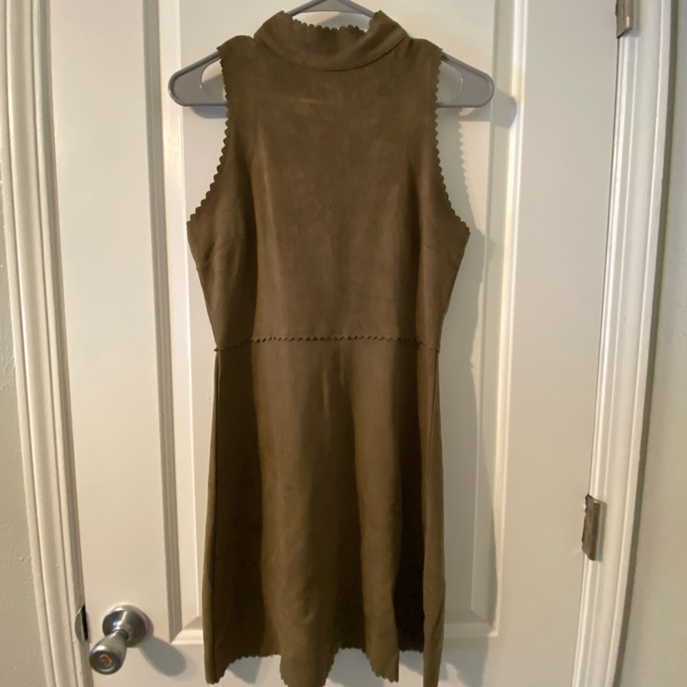 Green Suede Dress